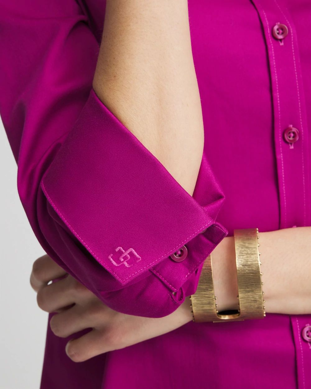 No Iron™ 3/4 Sleeve Stretch Shirt