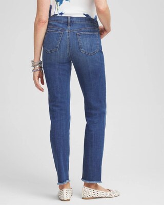 Girlfriend Fray Hem Ankle Jeans click to view larger image.