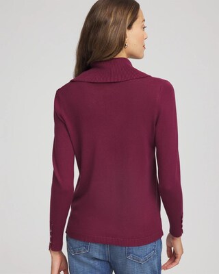 Cowlneck Long-Sleeved Sweater click to view larger image.