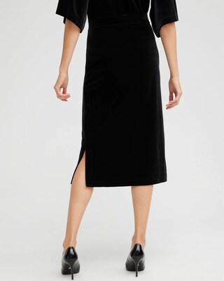 Travelers Collection Velvet Midi Skirt