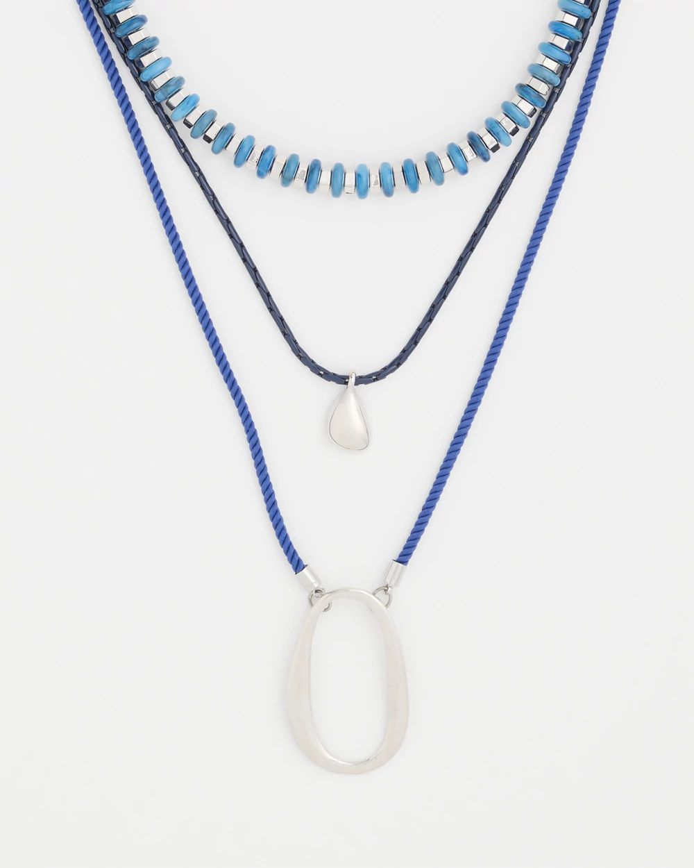 Convertible Beaded Pendant Necklace click to view larger image.