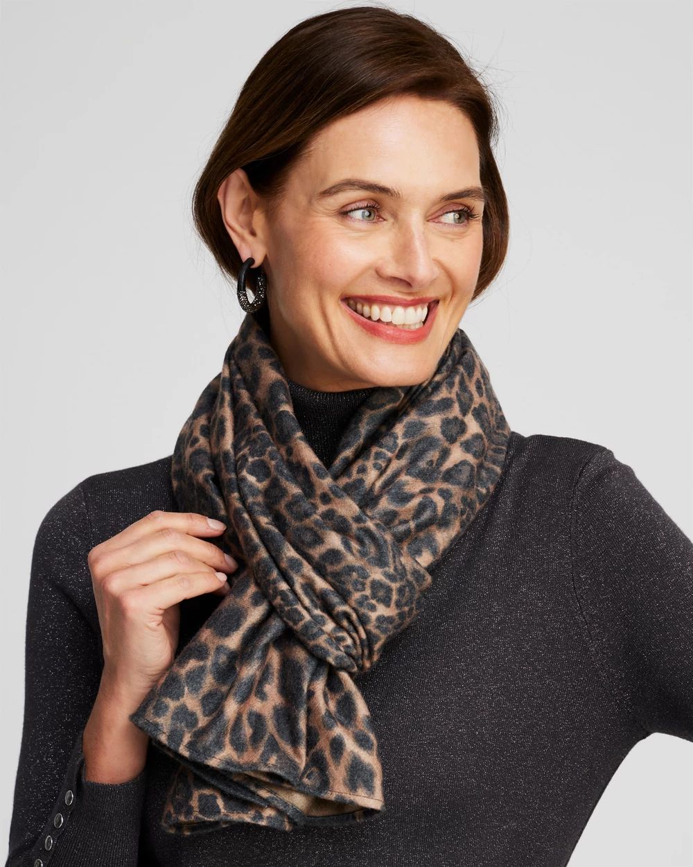 Animal Print Oblong Scarf