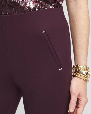 Juliet Ponte Trim Detail Ankle Pants click to view larger image.
