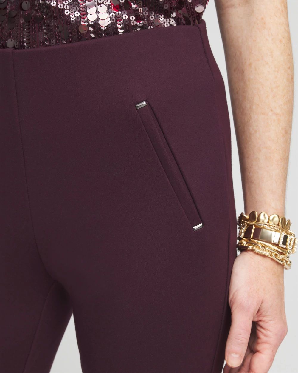 Juliet Ponte Trim Detail Ankle Pants click to view larger image.