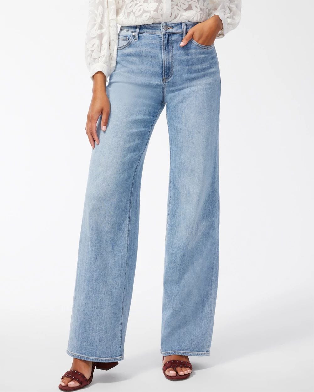 High Rise Wide Leg Jeans