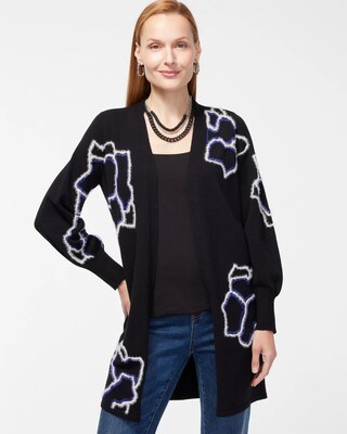 Floral Eyelash Cardigan