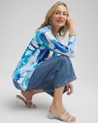 Summer Romance Watercolor Topper Cardigan