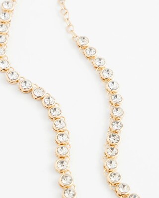 Goldtone Tennis Necklace click to view larger image.