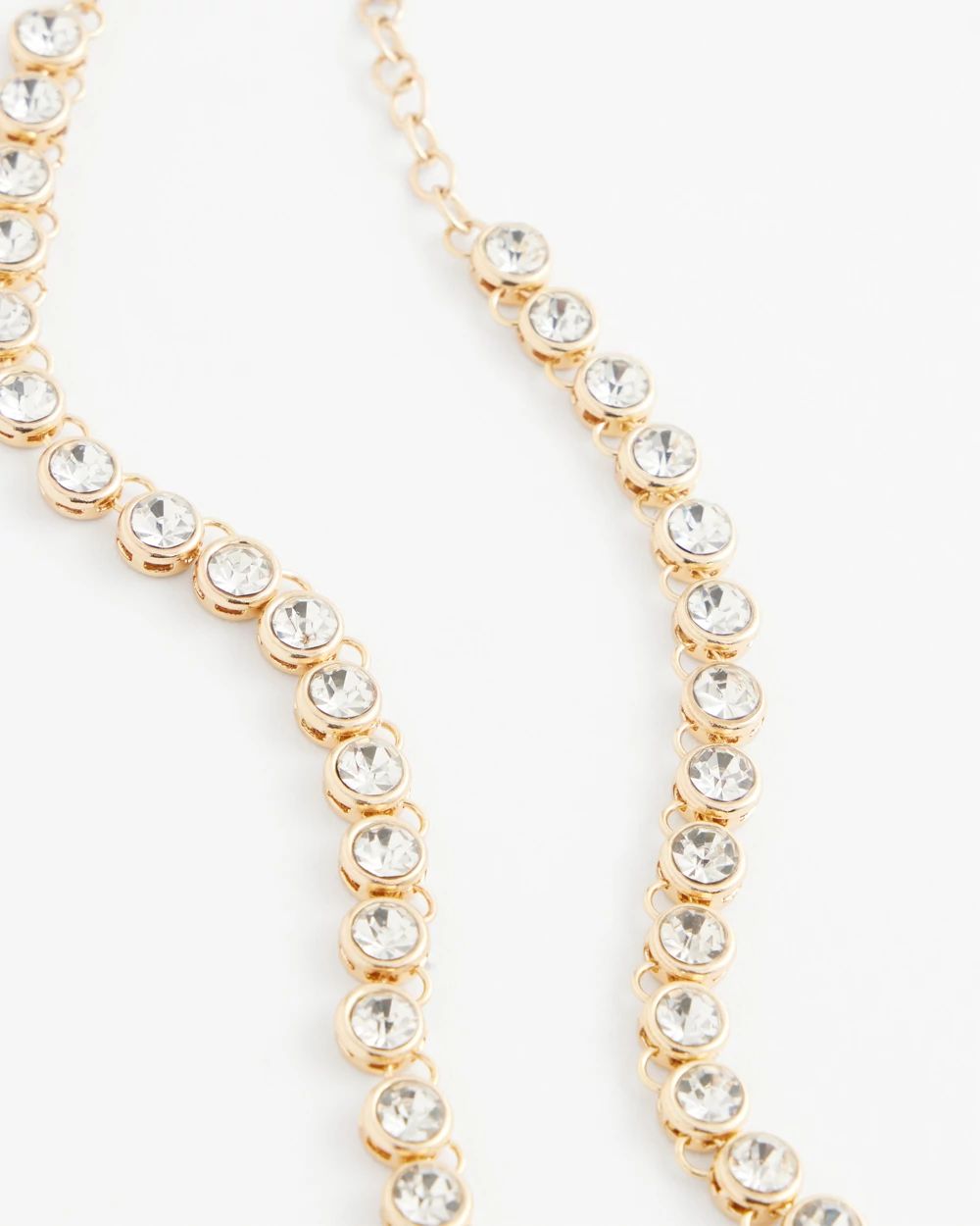Goldtone Tennis Necklace