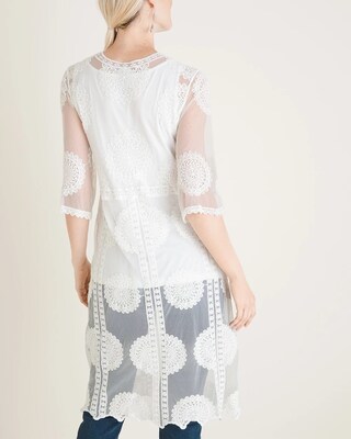 Sheer Lace Duster
