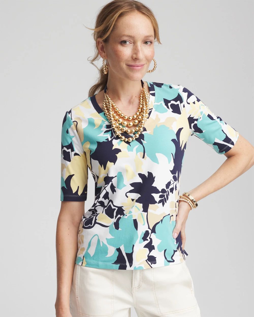 Cotton V-Neck Tee