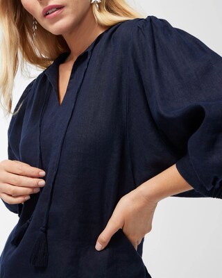 Linen Popover Blouse