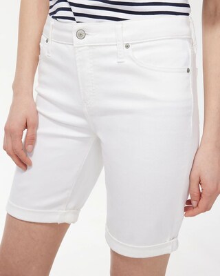 So Slimming No-Stain White Girlfriend Shorts