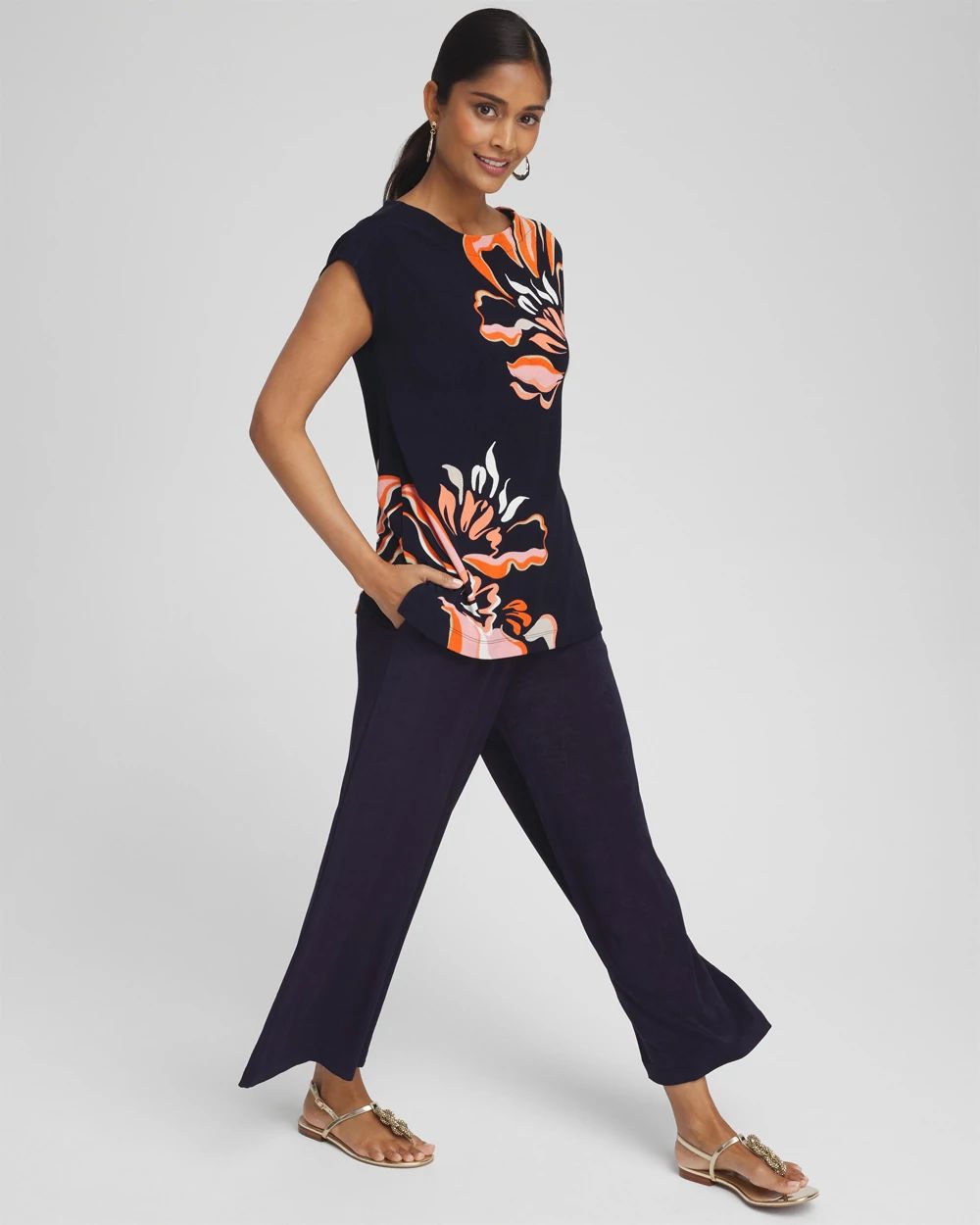 Travelers™ Placed Floral Tunic