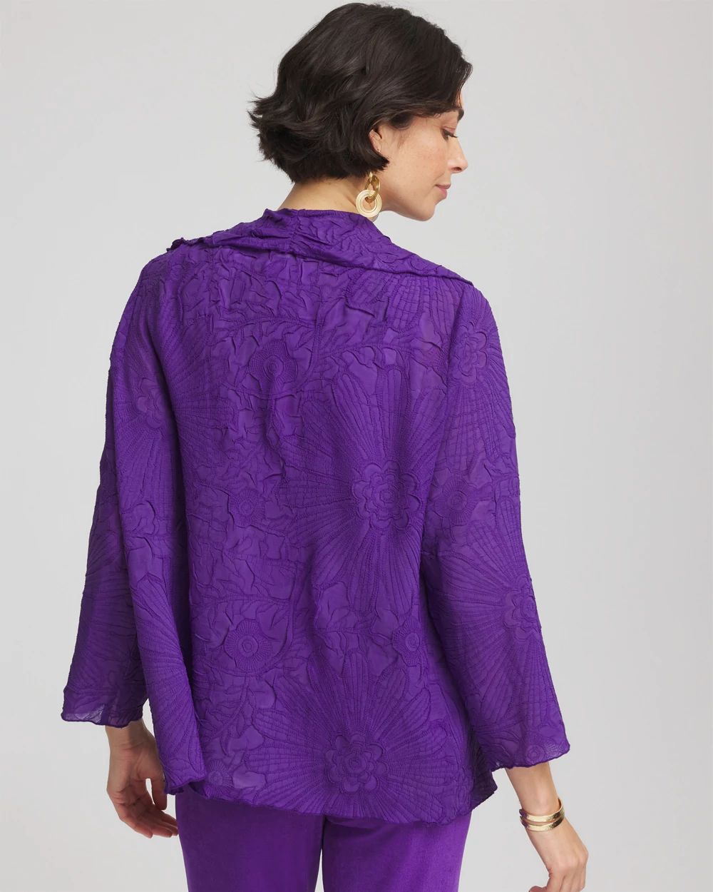 Travelers™ Collection Floral-Embossed Jacket