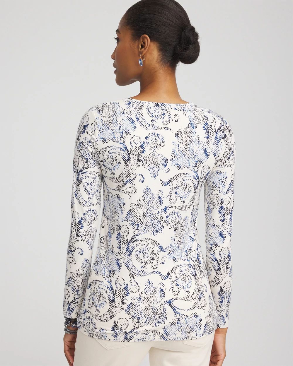 Touch of Cool™ Snake Print Layering Tee