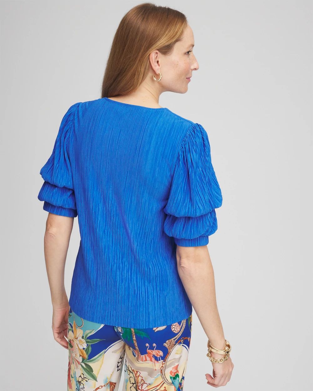 Gathered Sleeve Tee