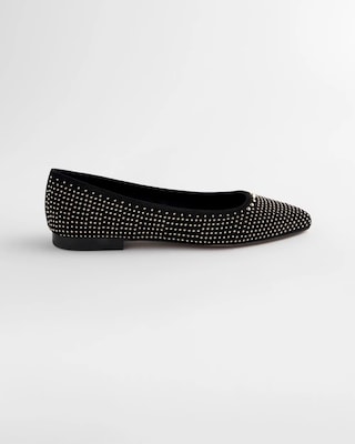 Suede Studded Flats click to view larger image.