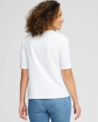 Perfect Elbow Sleeve Tee click to view larger image.
