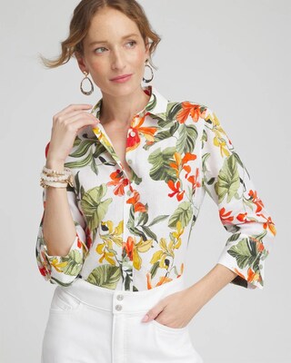 No Iron™ Linen Orchid Shirt