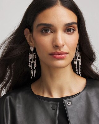 Skeleton Glitz Earrings click to view larger image.