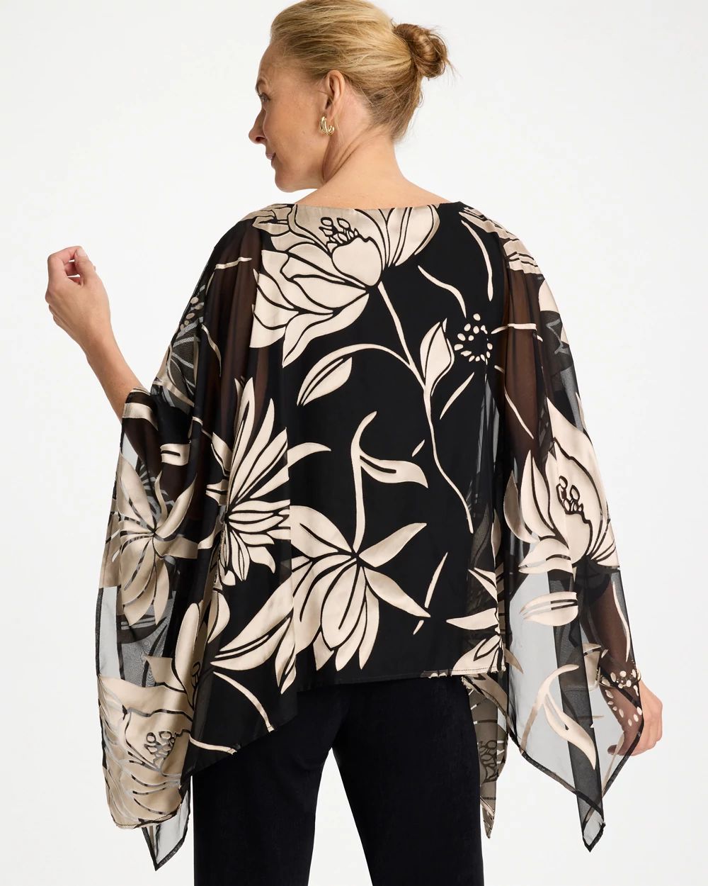 Travelers™ Burnout Floral Chiffon Top