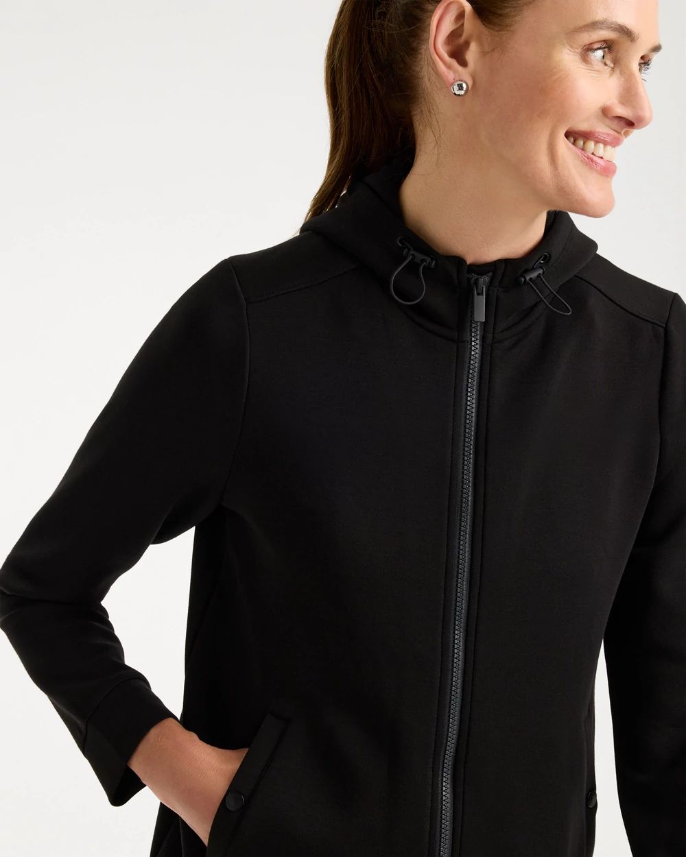 Zenergy® Soft Zip Hooded Jacket click to view larger image.