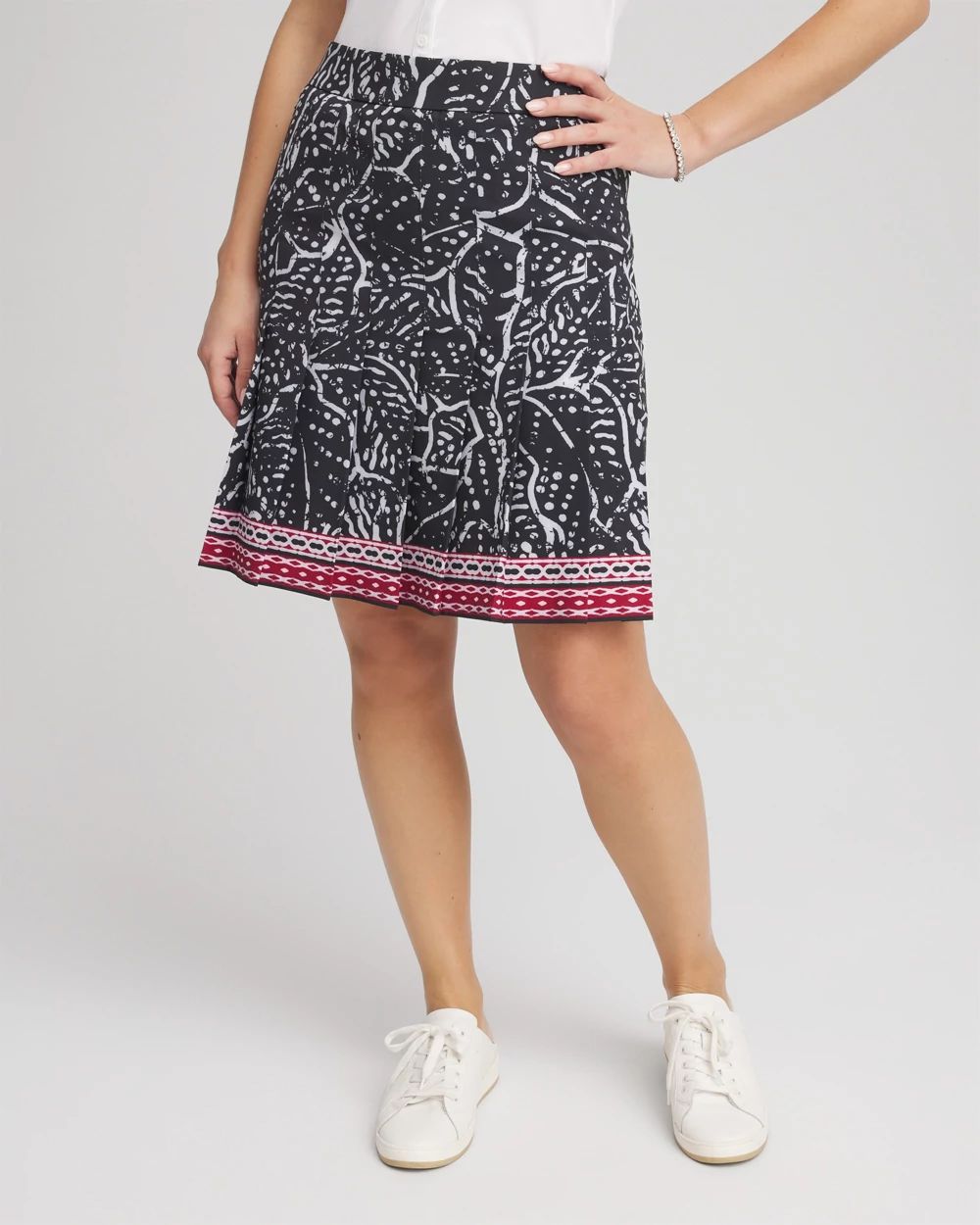Zenergy® UPF Pleated Floral Skort