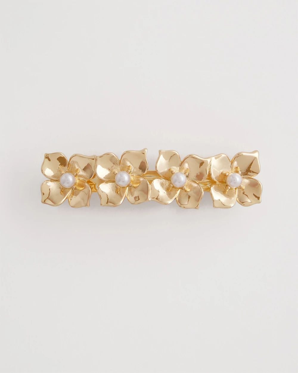 Metal Flower Pearl Barrett