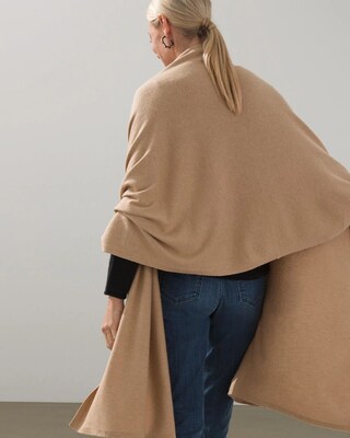 Cashmere-Wool Blend Travel Wrap