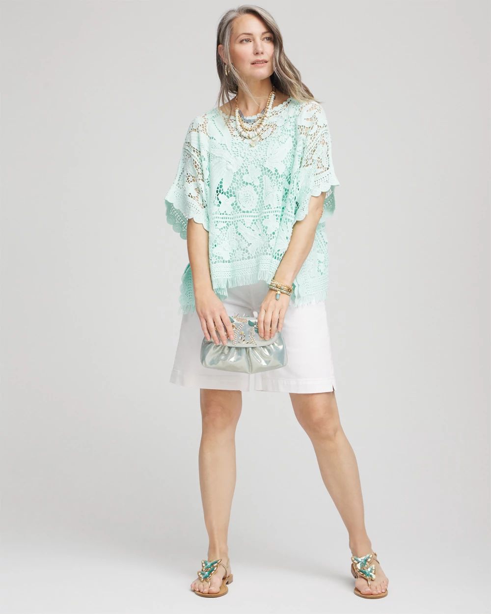 Lace Crochet Poncho