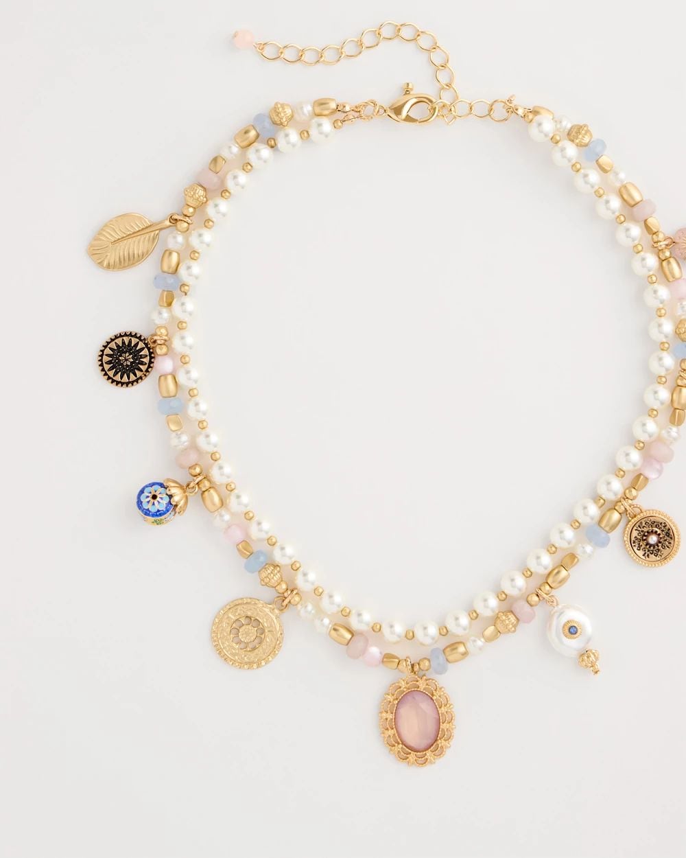 Genuine Jade Stone Charm Short Necklace