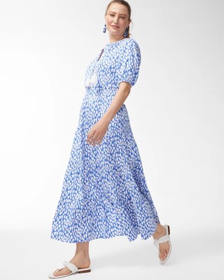 Tiered Smock Waist Maxi Dress