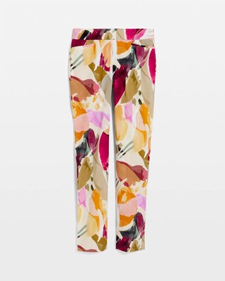 Brigitte™ Abstract Floral Slub Pants click to view larger image.