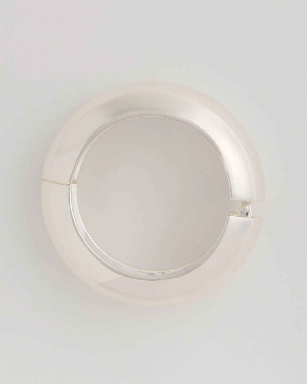 Silvertone Hinge Bangle