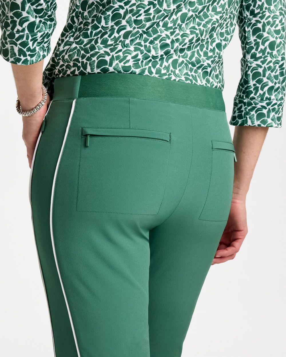 Zenergy® UPF Side Piping Ankle Pants click to view larger image.