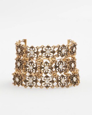 Sparkle Lace Cuff Bracelet click to view larger image.