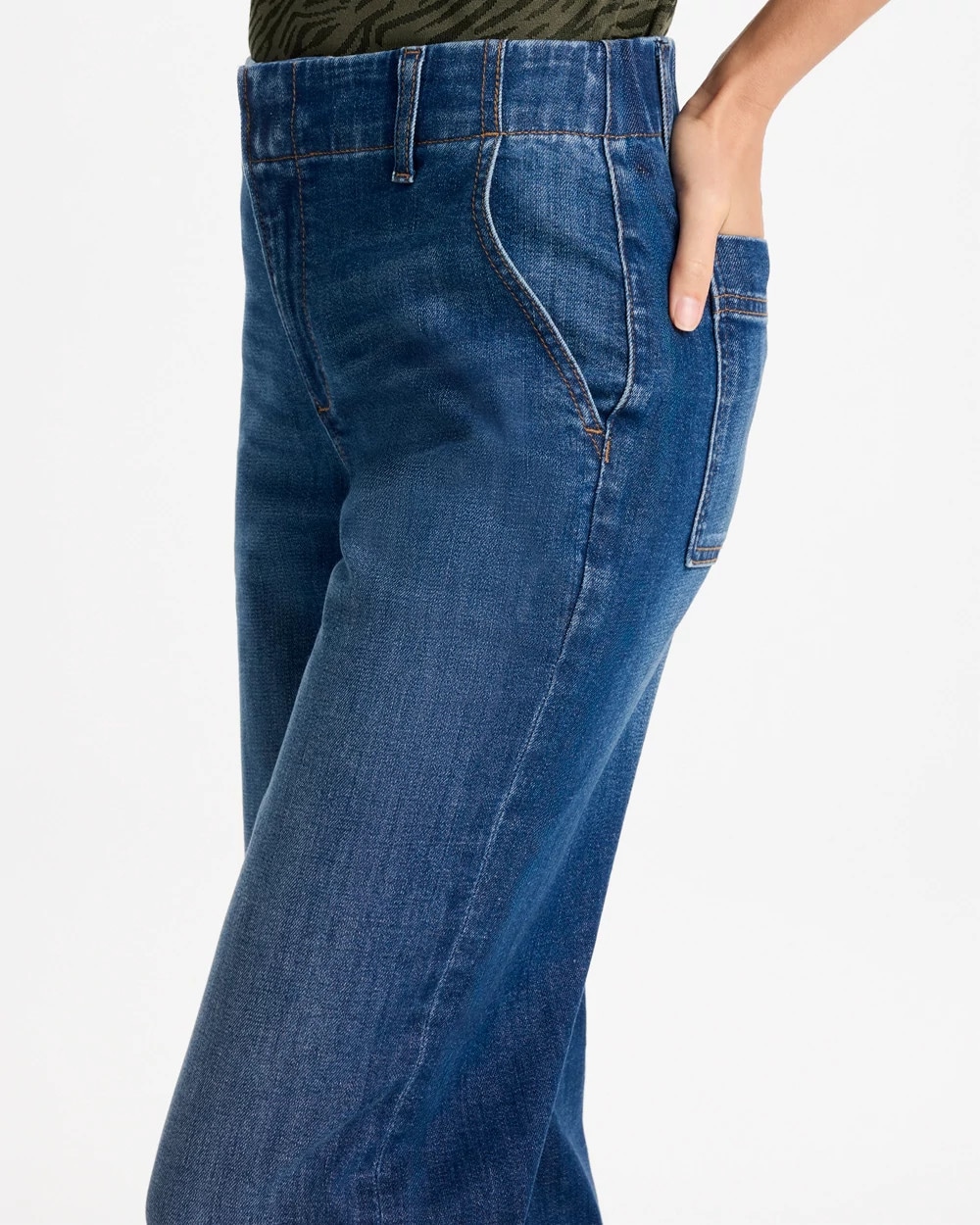 High-Rise Wide-Leg Trouser Jeans