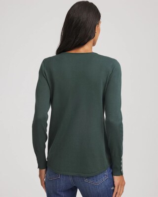 Ella V-Neck Pullover Sweater click to view larger image.