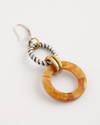Linked Resin Drop Earrings click to view larger image.