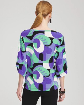 Travelers™ Abstract Kimono Sleeve Top
