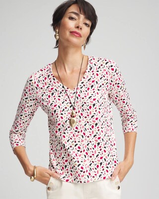 Spots 3/4 Sleeve Perfect Tee