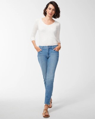 Spun Rayon Studded V-Neck Sweater