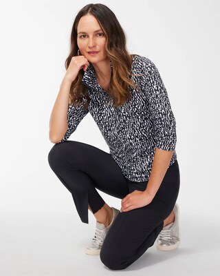 Zenergy UPF Dot Print Long Sleeve Top