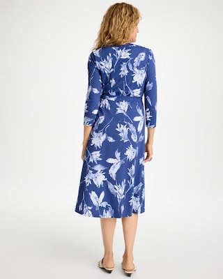 Ponte Cotton Surplice Maxi Dress click to view larger image.