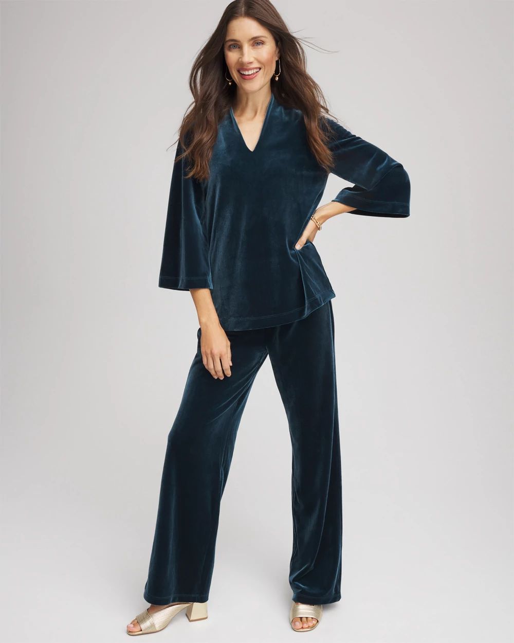 Petite Travelers™ Velvet No Tummy Pants