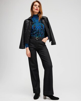 ECOVERO Medallion Turtleneck Sweater