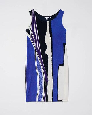 Travelers Abstract Print Tank Dress