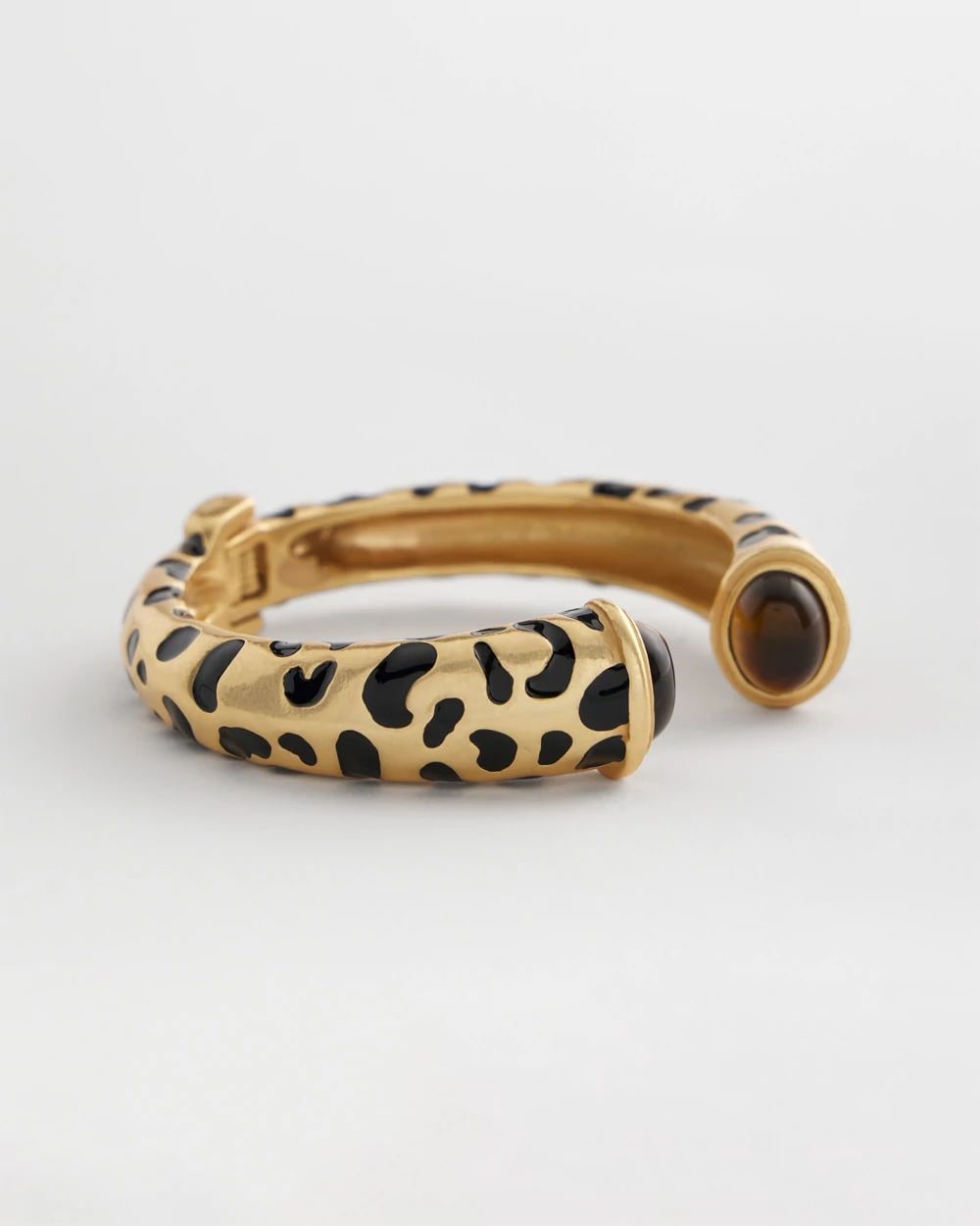 Chico's Originals Animal Print Hinge Cuff Bracelet