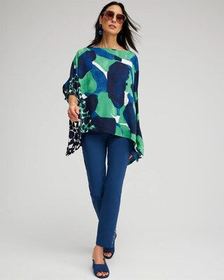 Mosaic Print Poncho
